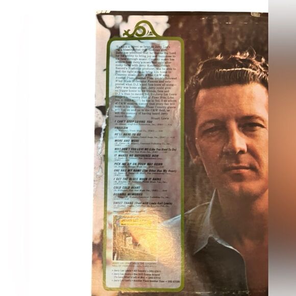 RARE JERRY LEE LEWIS LP SINGS THE COUNTRY MUSIC HALL OF FAME VINYL RECORD 12” - Picture 6 of 8